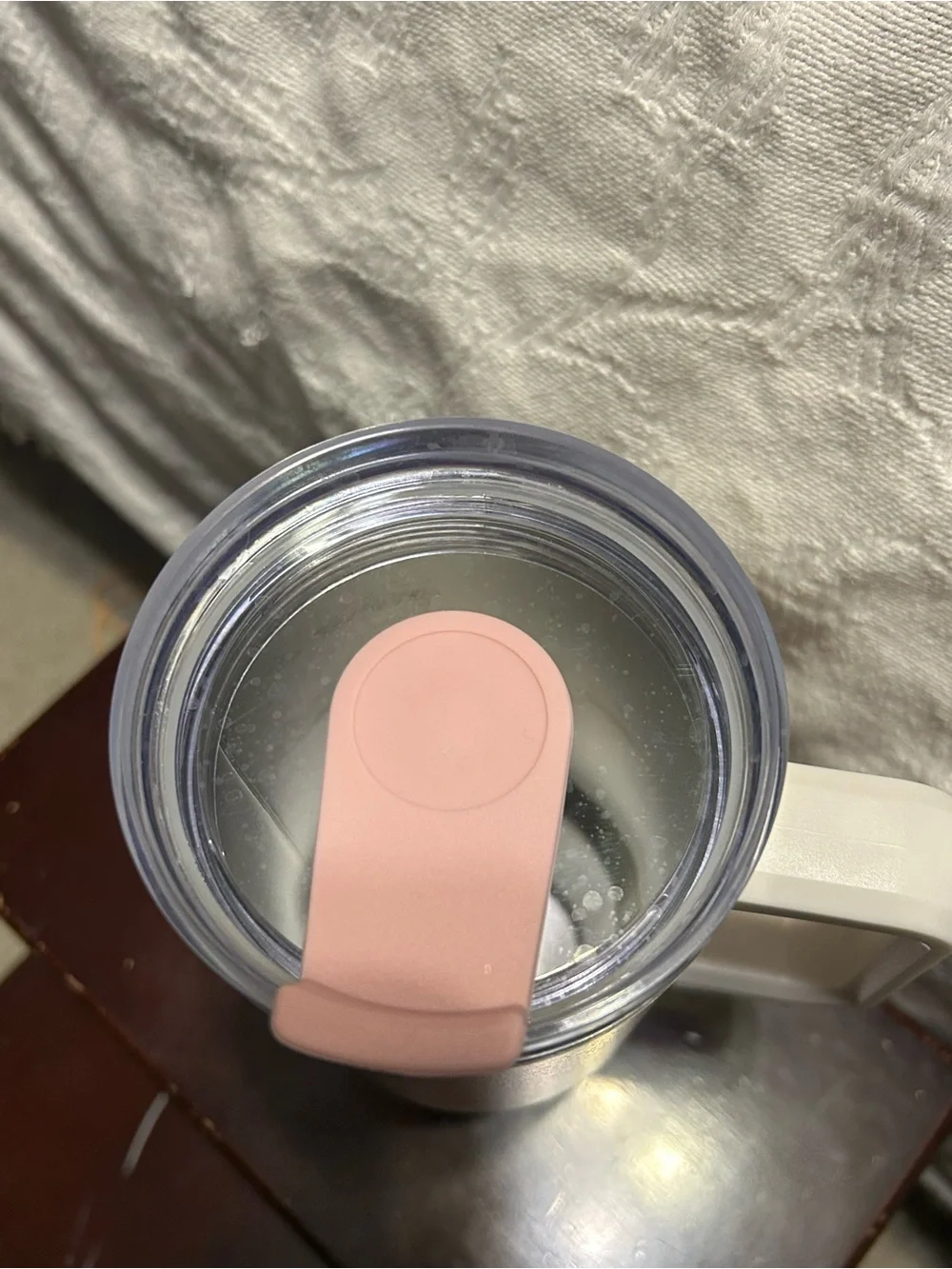 Hydragear Powder 40oz. Atlas Water Bottle  Cream and Pink Speckled